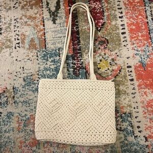 Macrame shoulder bag womens new without tags